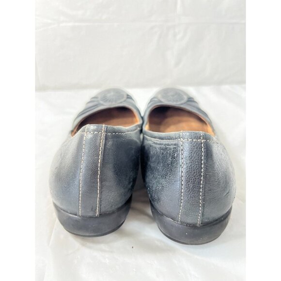 Naturalizer N5 Womens Ballet Flat black Leather Medallion Size 8 - Picture 9 of 12